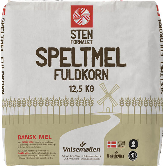 Speltmel Fuldkorn Stenformalet Dansk NaturAks