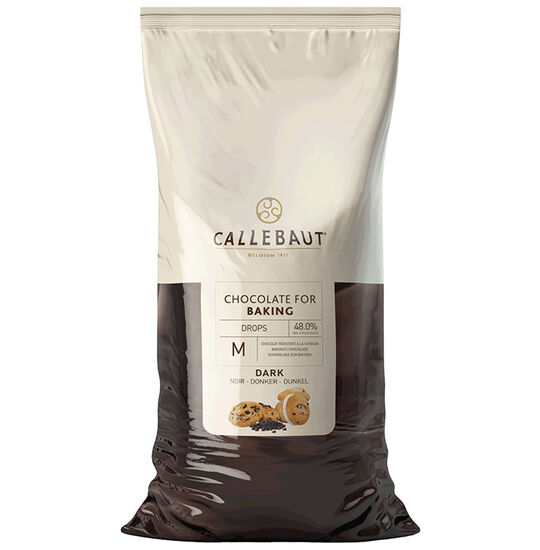 Chokoladedråber bagefaste mørk 48% Callebaut