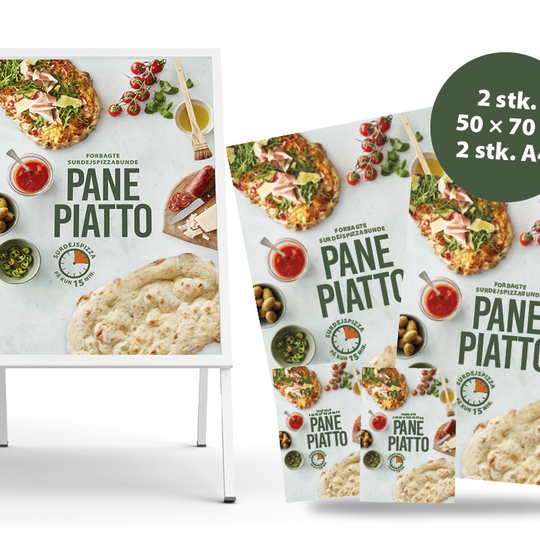 Pane Piatto Italiensk Surdejspizza plakat