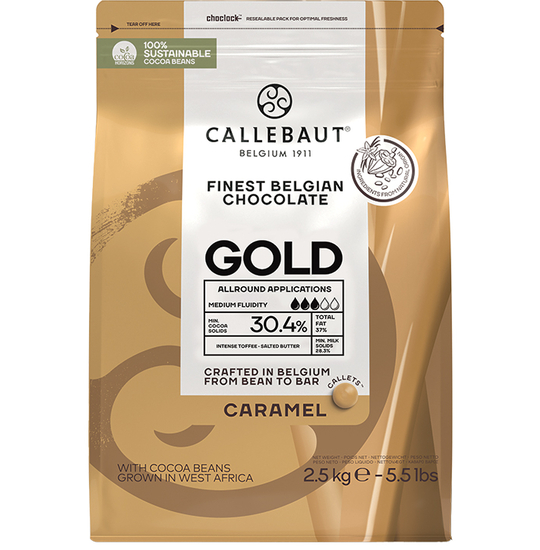 Gold karamelchokolade Callebaut