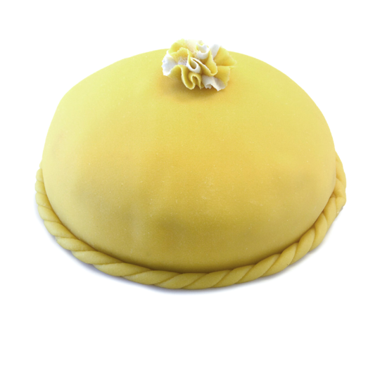Overtræksmarcipan gul